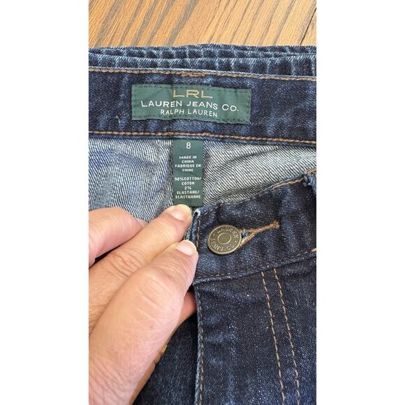 Lauren Jeans Co. Women's Size 8 dark wash Denim Jeans - Picture 4 of 7